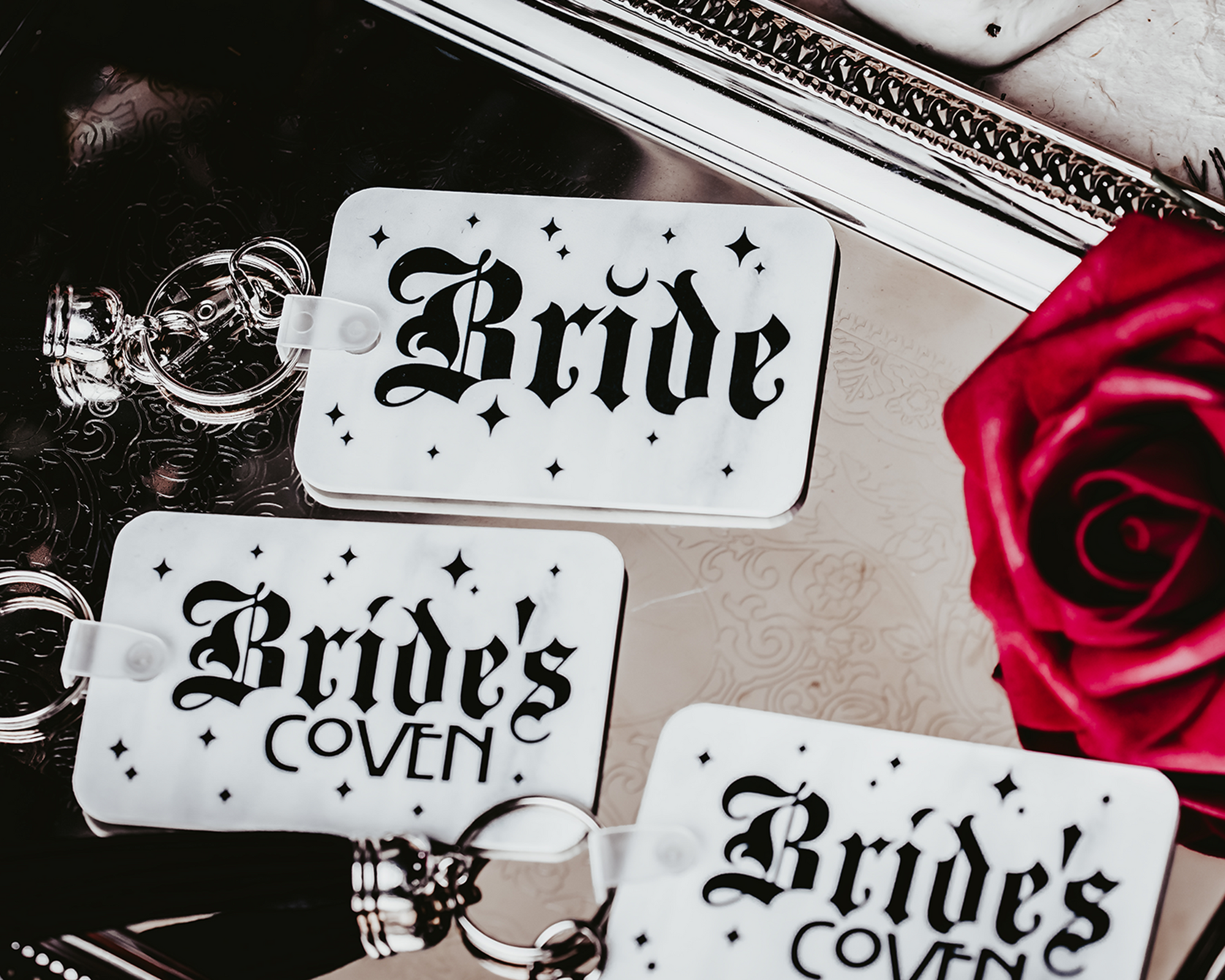 Bride's Coven Gothic Keychain Set