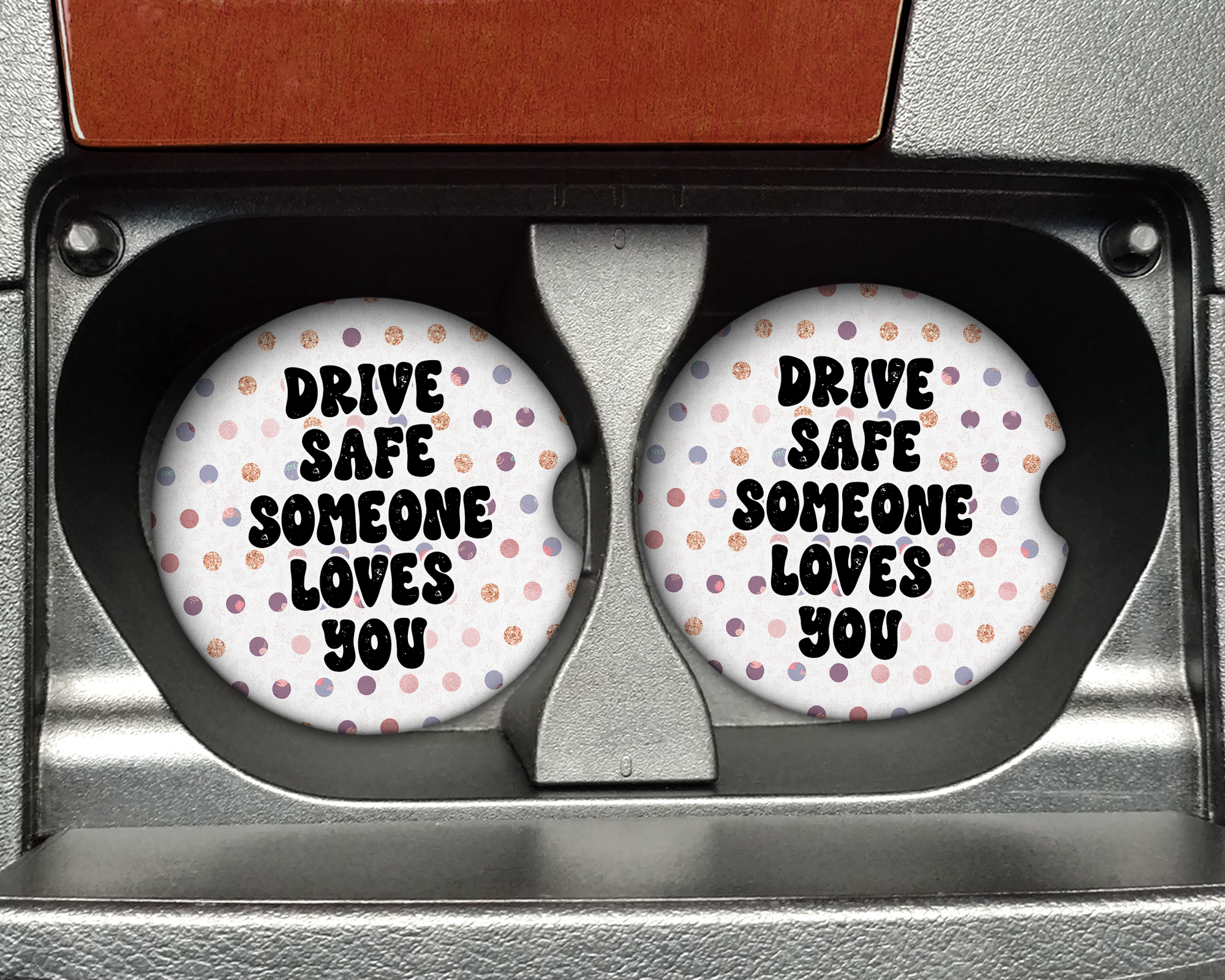 Drive Safe Ceramic Car Coasters