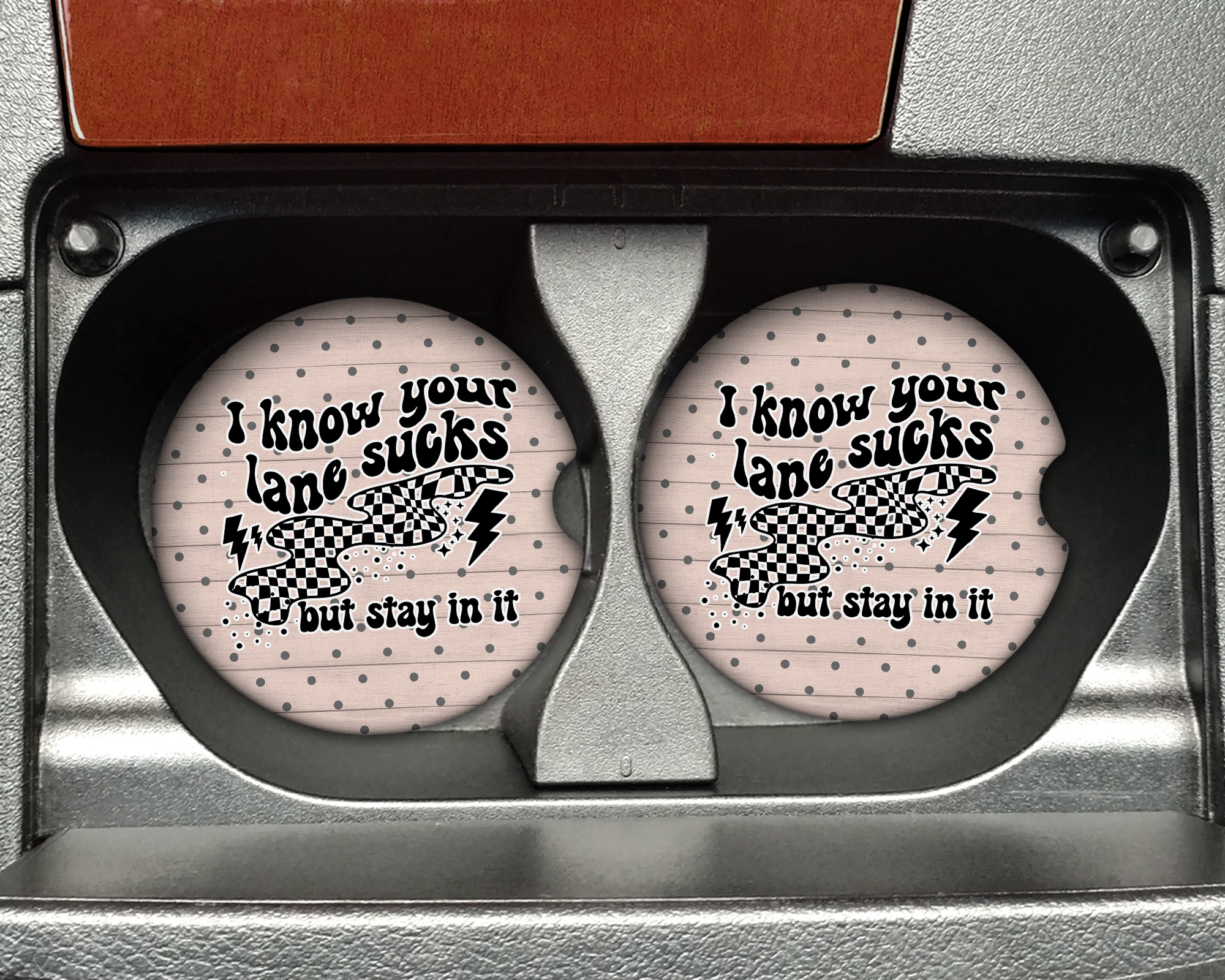 Your Lane Sucks Ceramic Car Coasters