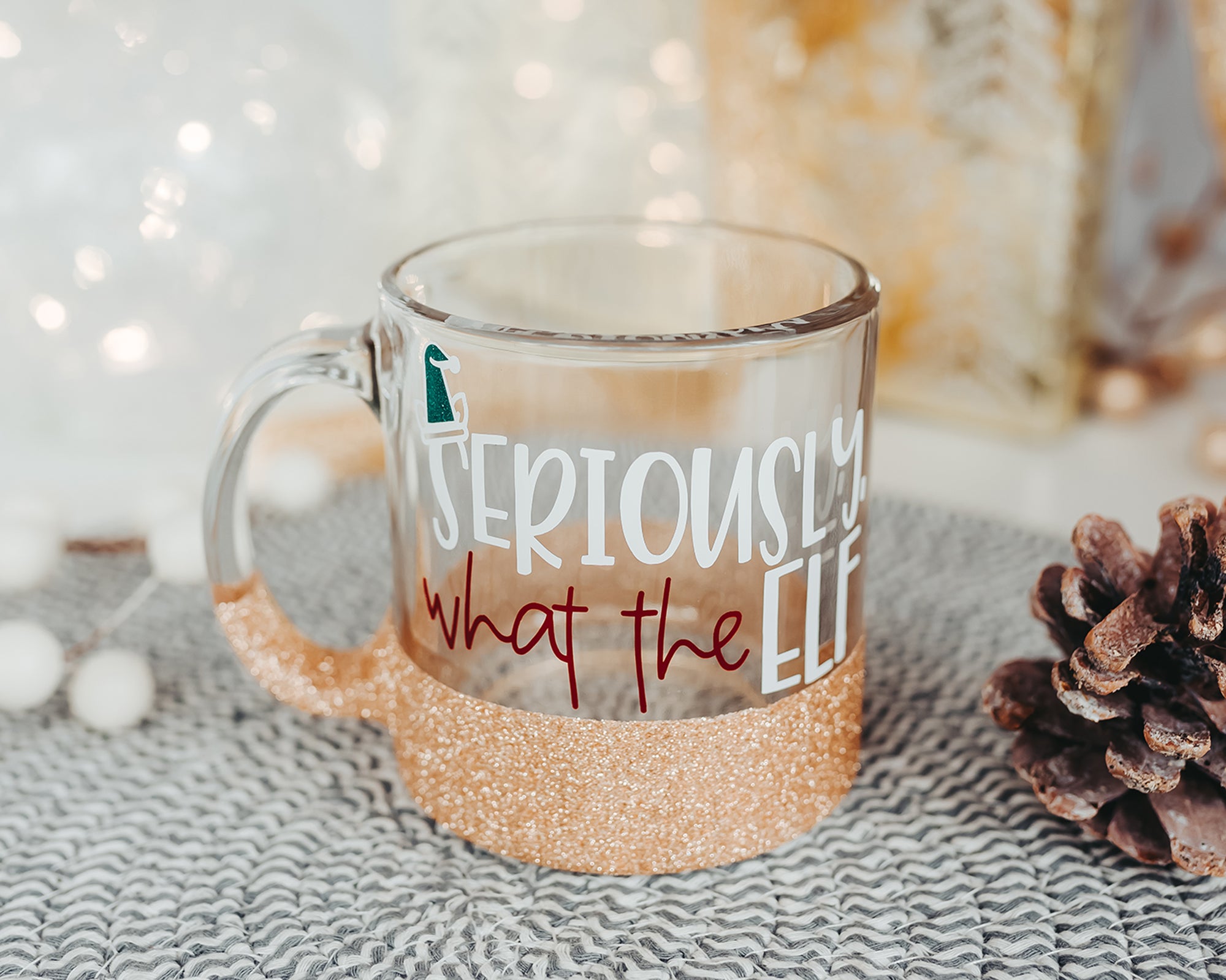 What The Elf Glass Mug