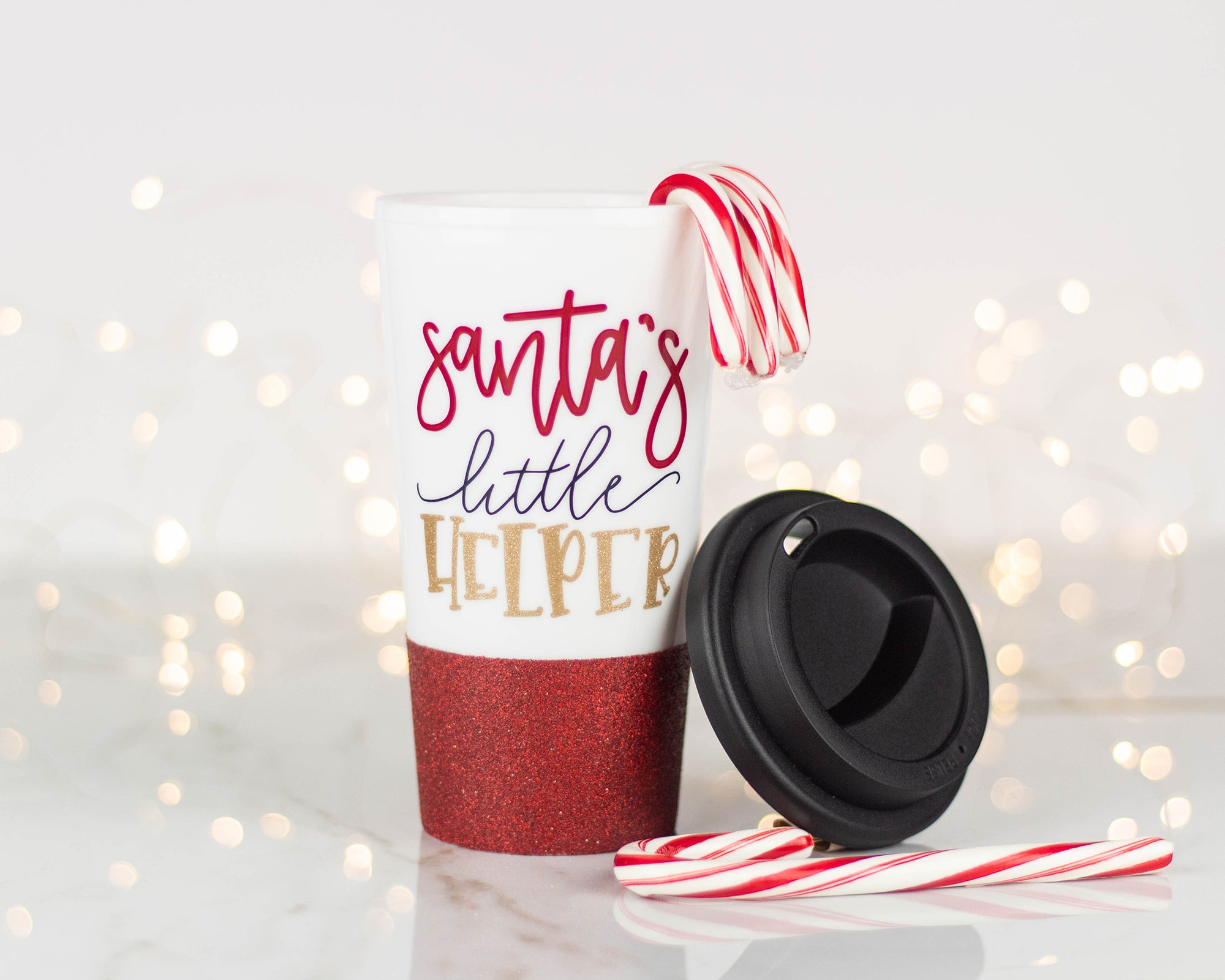 Santa's Little Helper Travel Tumbler