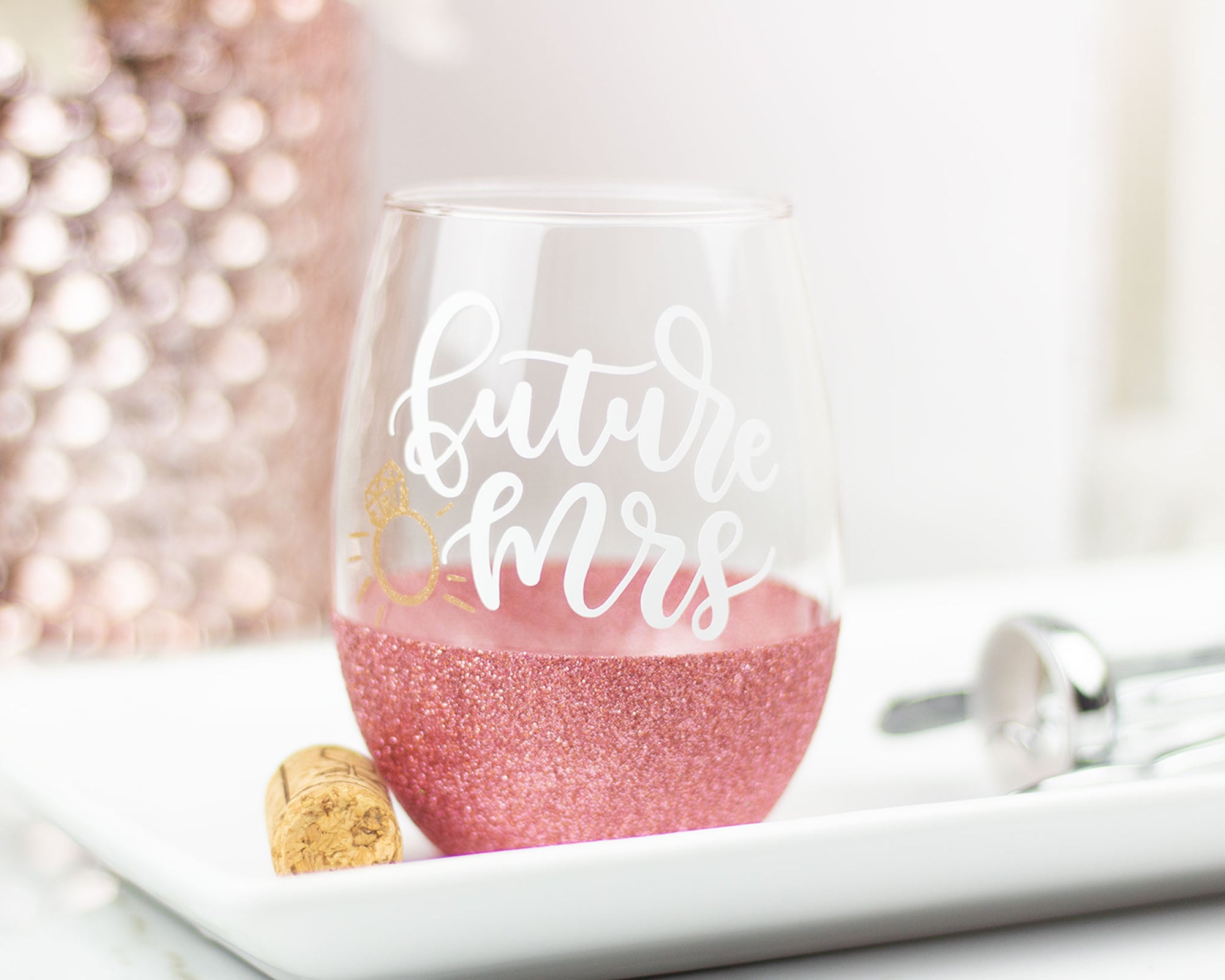 Future Mrs Wine Glass