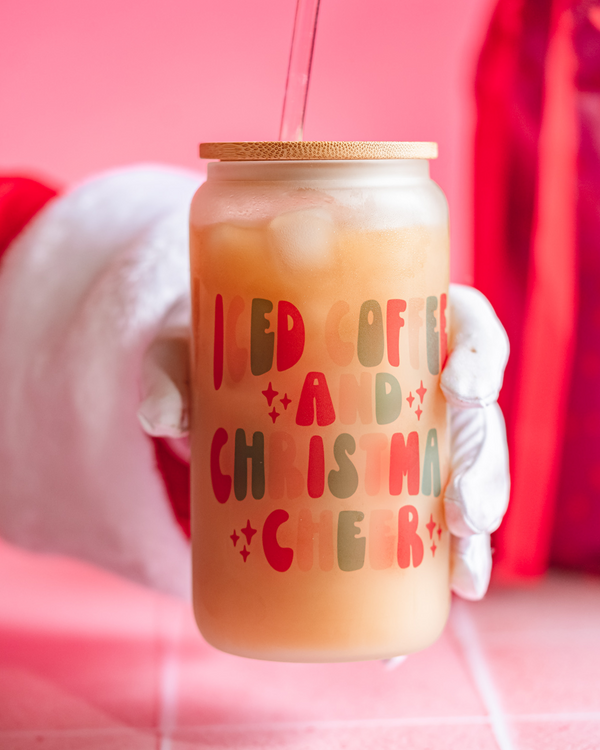 Howdy Santa Frosted Coffee Can, Iced Coffee Glass Can, Coffee Lover Gi –  WoodenBlissICT