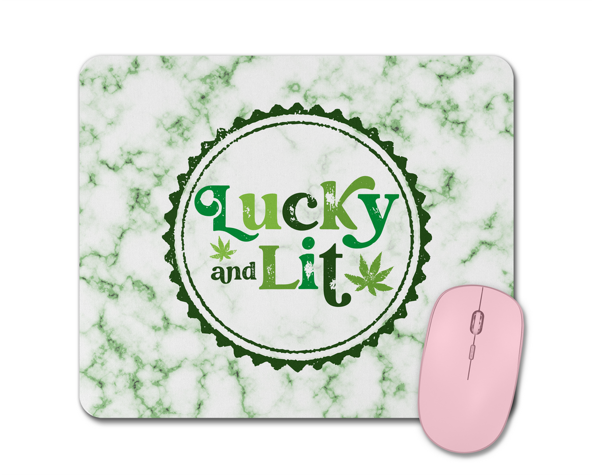 Lucky &amp; Lit Mouse Pad