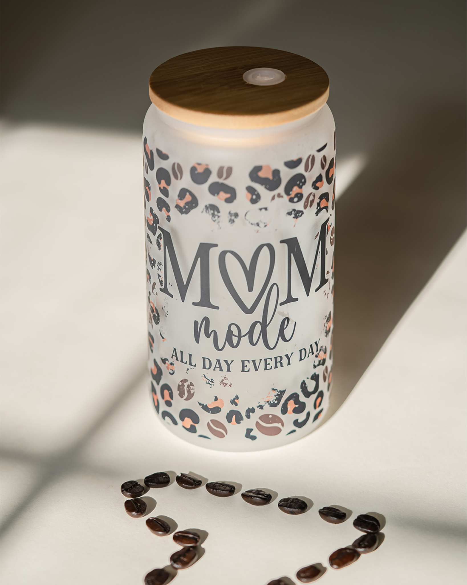 Mom Mode Glass Can Tumbler