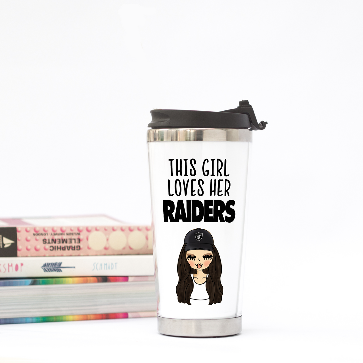 Football Girl Travel Tumbler