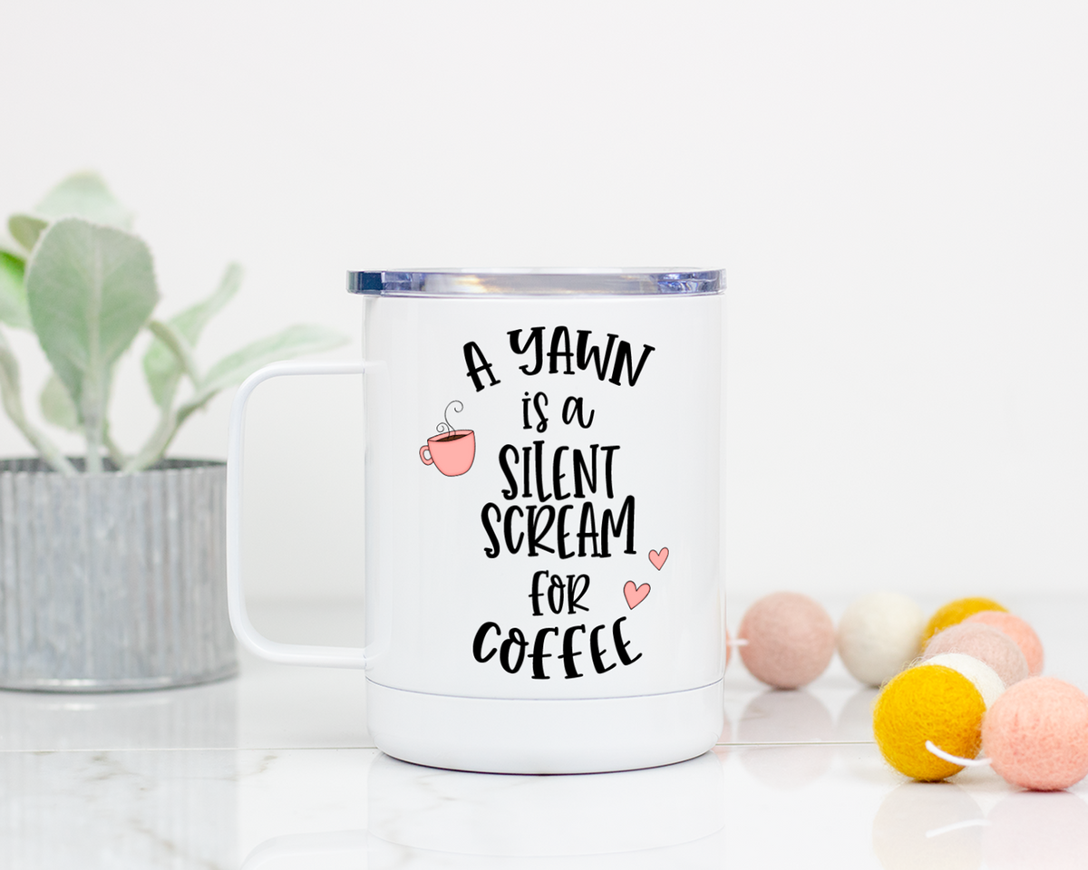 A Yawn Stainless Steel Mug