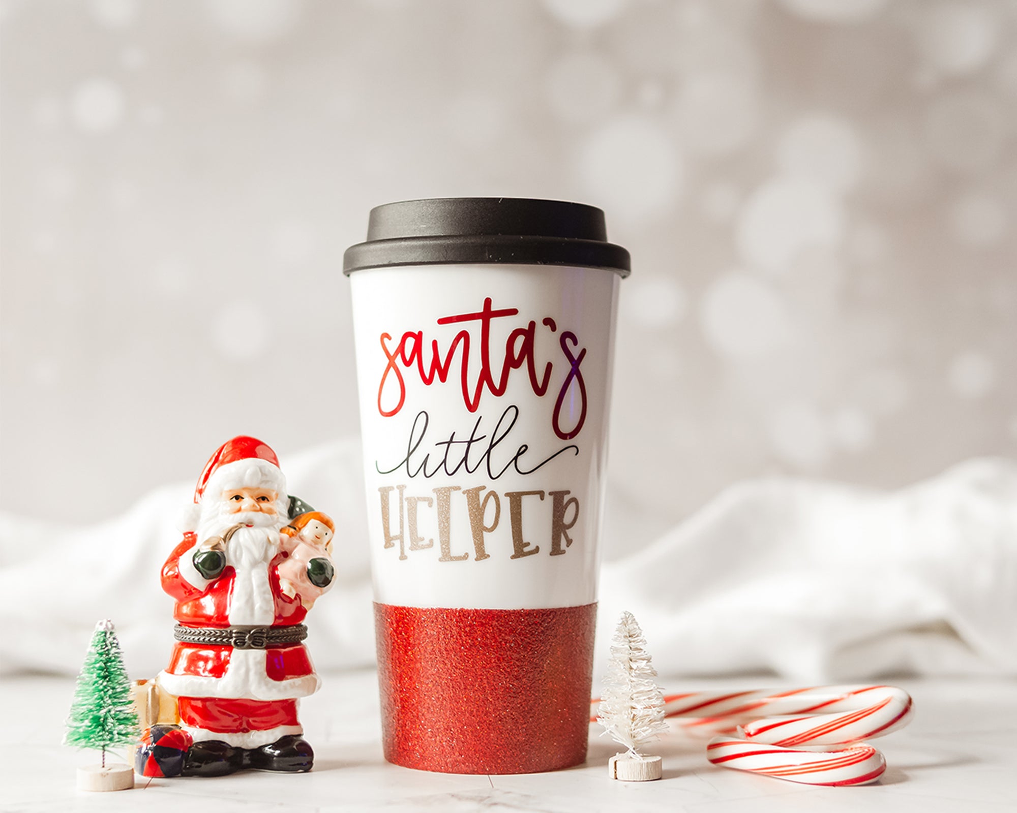 Santa's Little Helper Travel Tumbler