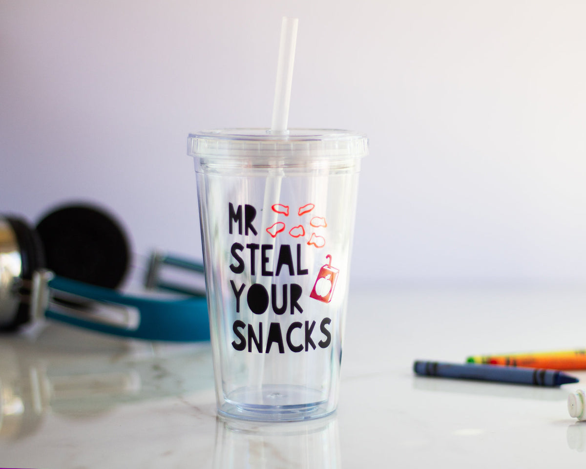 Mr Steal Your Snacks Kids Tumbler